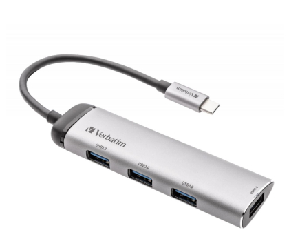 Hub USB Verbatim USB-C - 4x USB 3.0 1x USB-C